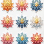 Yoga Symbols - Sticker Sheet v19